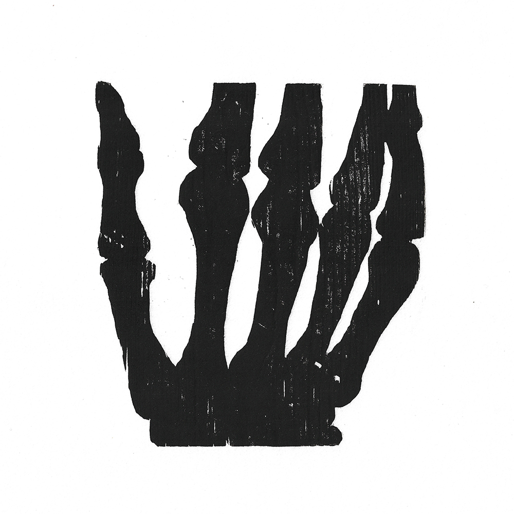 Mark Weaver - Hand 21 - Wood and Bone (2021)