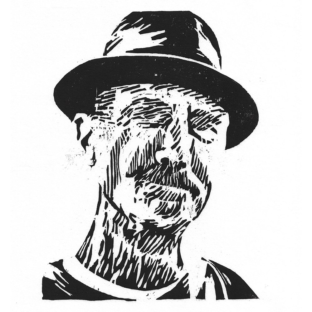 Mark Weaver - Self Portrait with Fedora (2020)